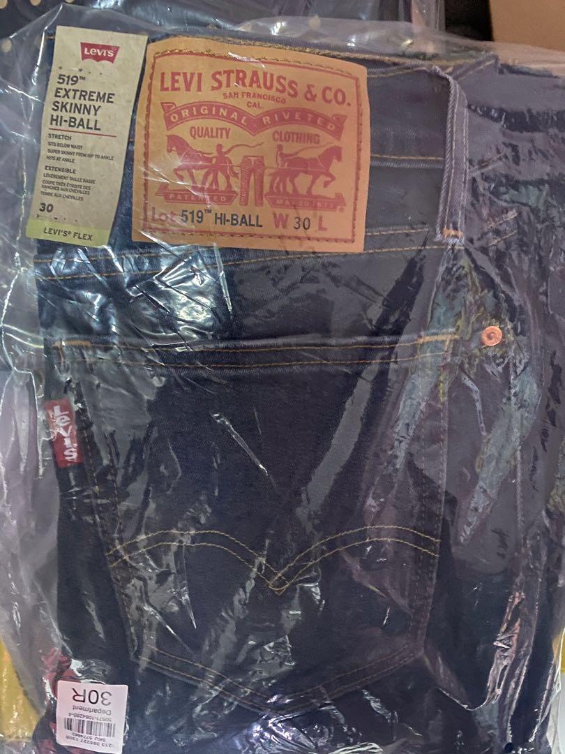 Levi's Youth 519 Super Skinny Fit Hi-Ball Roll Jeans in Dark Wash, Men's  Fashion, Bottoms, Jeans on Carousell