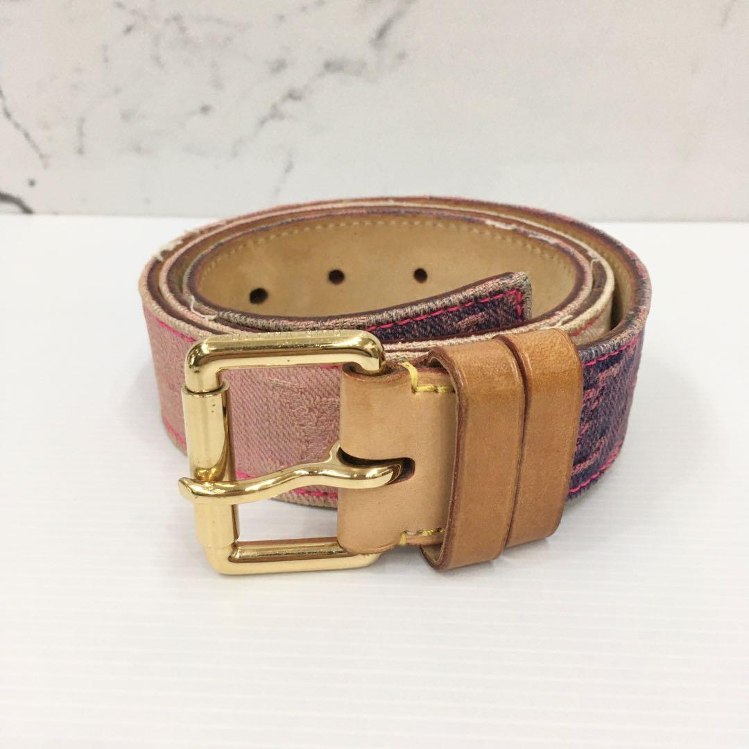 LOUIS VUITTON MONOGRAM DENIM BELT, Women's Fashion, Watches & Accessories,  Belts on Carousell