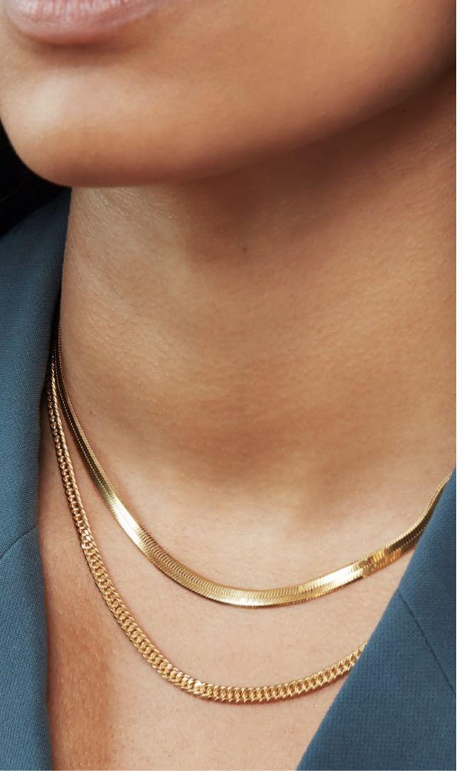 Mejuri Herringbone Necklace, Women's 