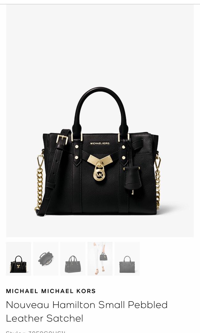 Nouveau hamilton small pebbled cheap leather satchel