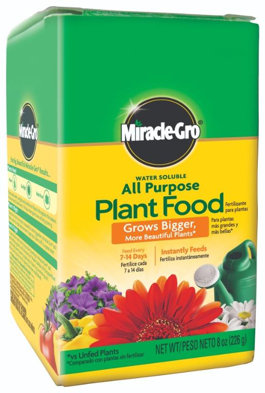 Miracle Gro Water Soluble All Purpose Plant Food Fertilizer 8oz 226 Grams P100 Discount If You Buy 2 Boxes Furniture Home Living Gardening Pots Planters On Carousell
