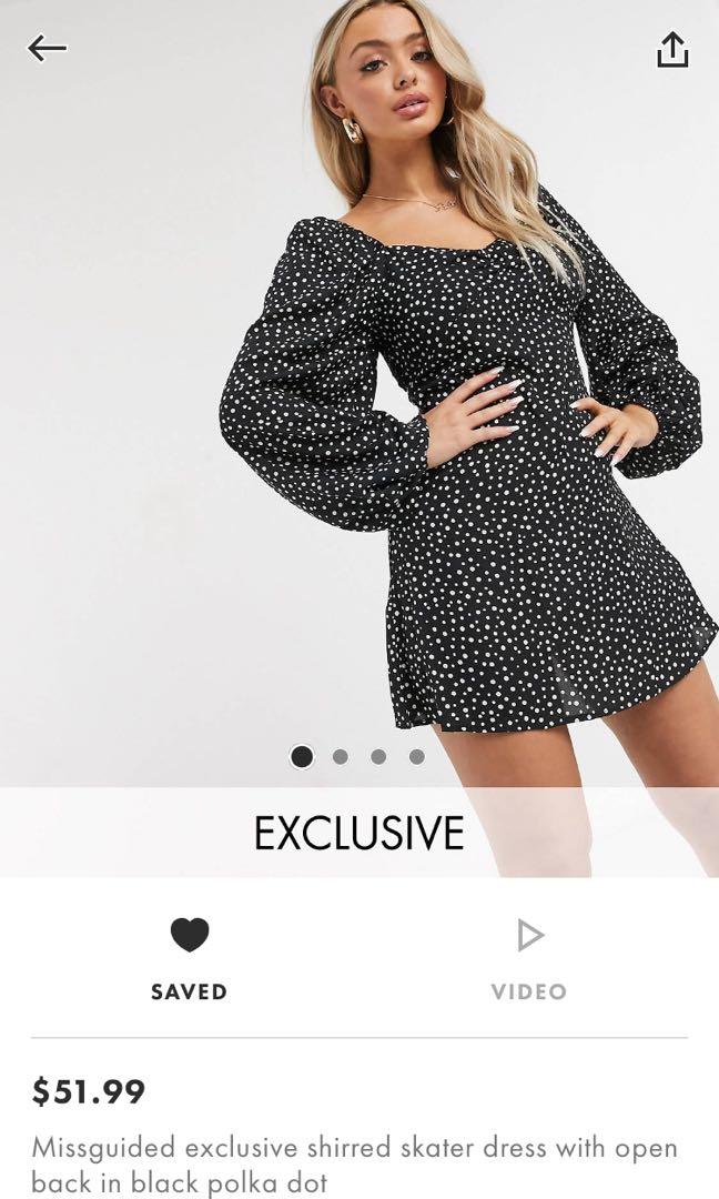 Missguided spotty dress shop