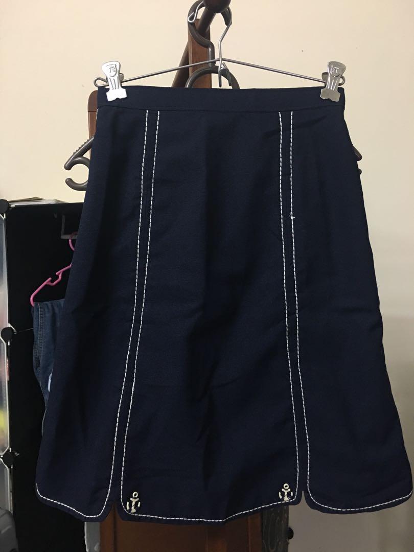 Pcblair Hw Ankle Skirt Maritime Blue main image 0