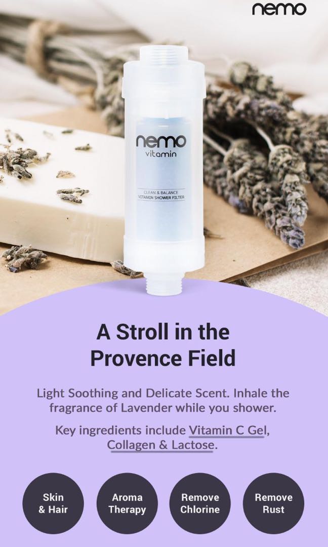 Nemo Shower Filter, Furniture & Home Living, Bathroom & Kitchen Fixtures on Carousell
