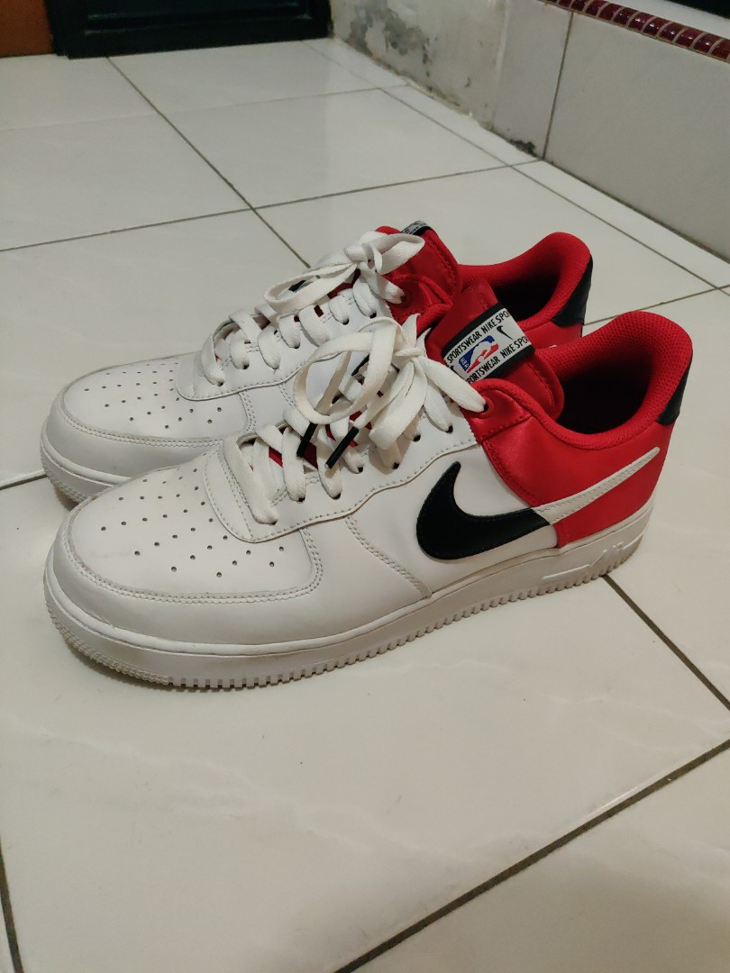 Nike air force shop 1 red nba