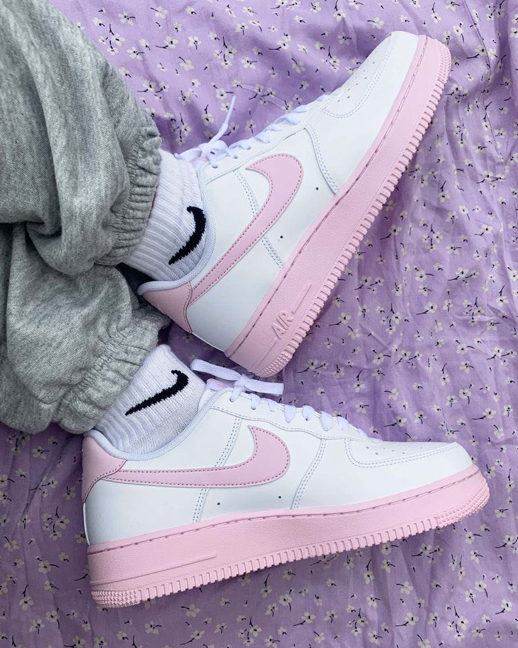 nike air force pink foam