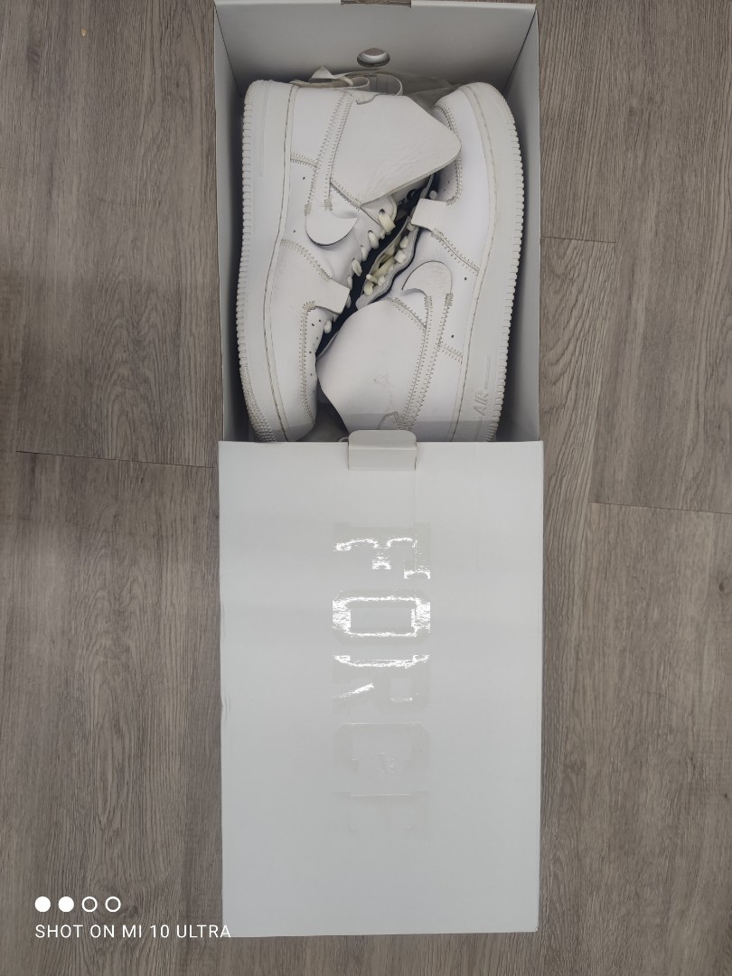Nike air force 1 high psny hotsell triple white