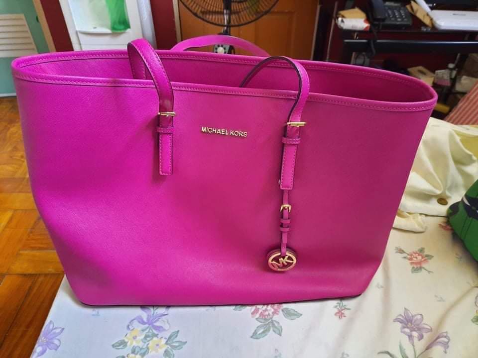 Michael Kors Kali Medium Satchel Ipad Case Tote Shoulder Bag White Pink   Wallet  eBay