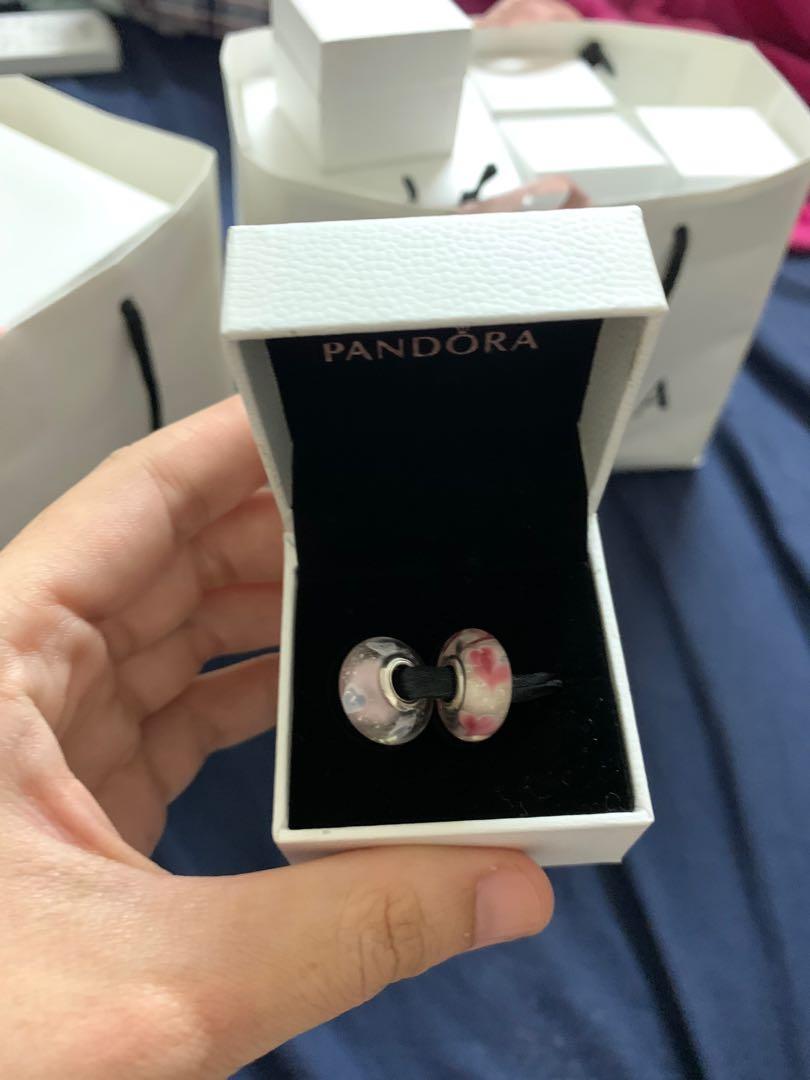 Authentic Pandora Murano charms