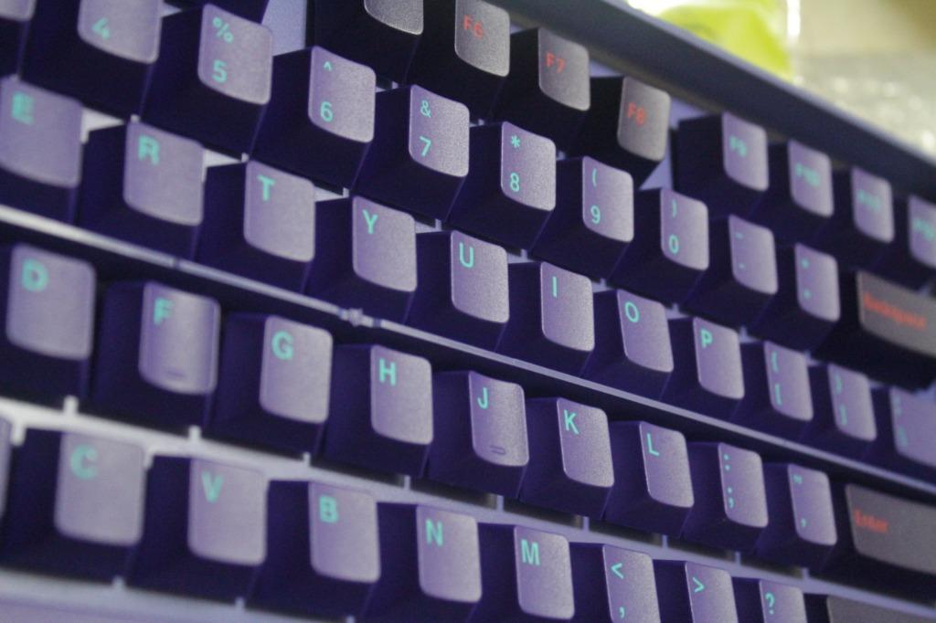PBT Keycaps Doubleshot Laser Akko Neon Keycaps Purple Neon Blue Pink ...