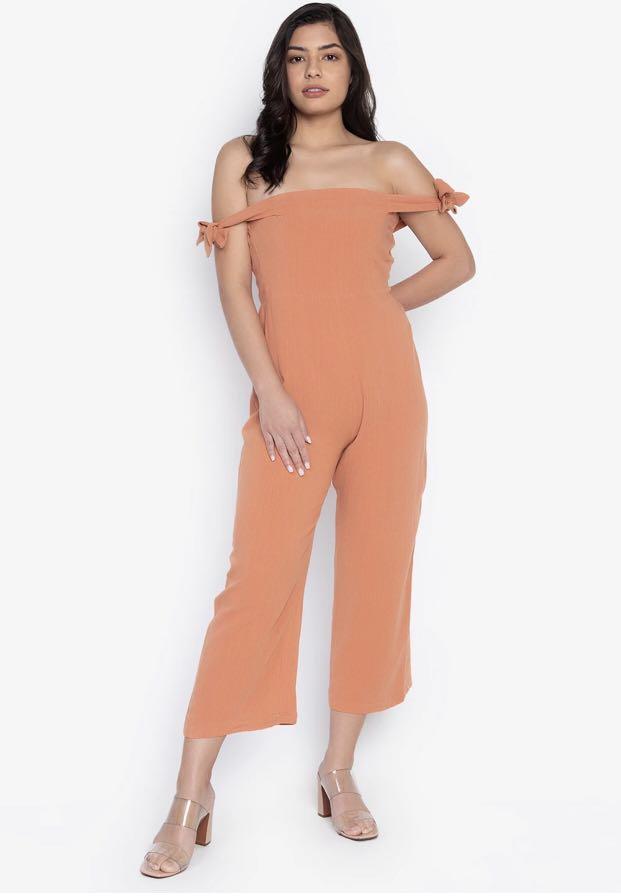 orange romper womens