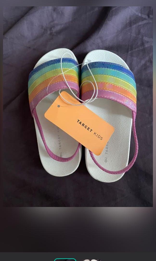 Rainbow flip flops cheap kids