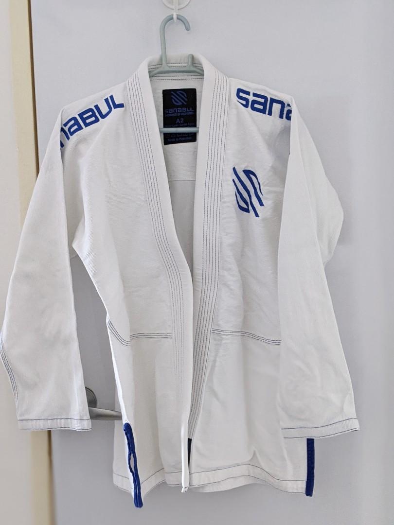 Sanabul Essentials V.2 Ultra Light Preshrunk BJJ Jiu Jitsu Gi (A2 White)