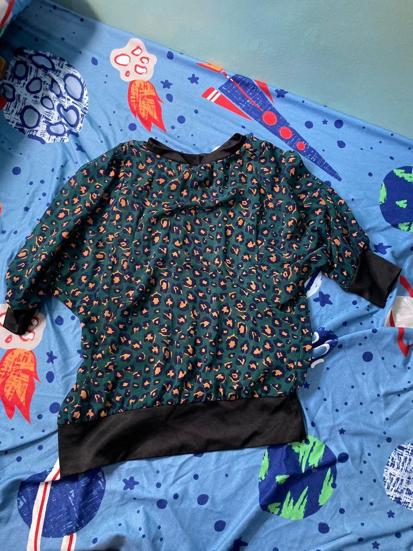 sheer printed top
