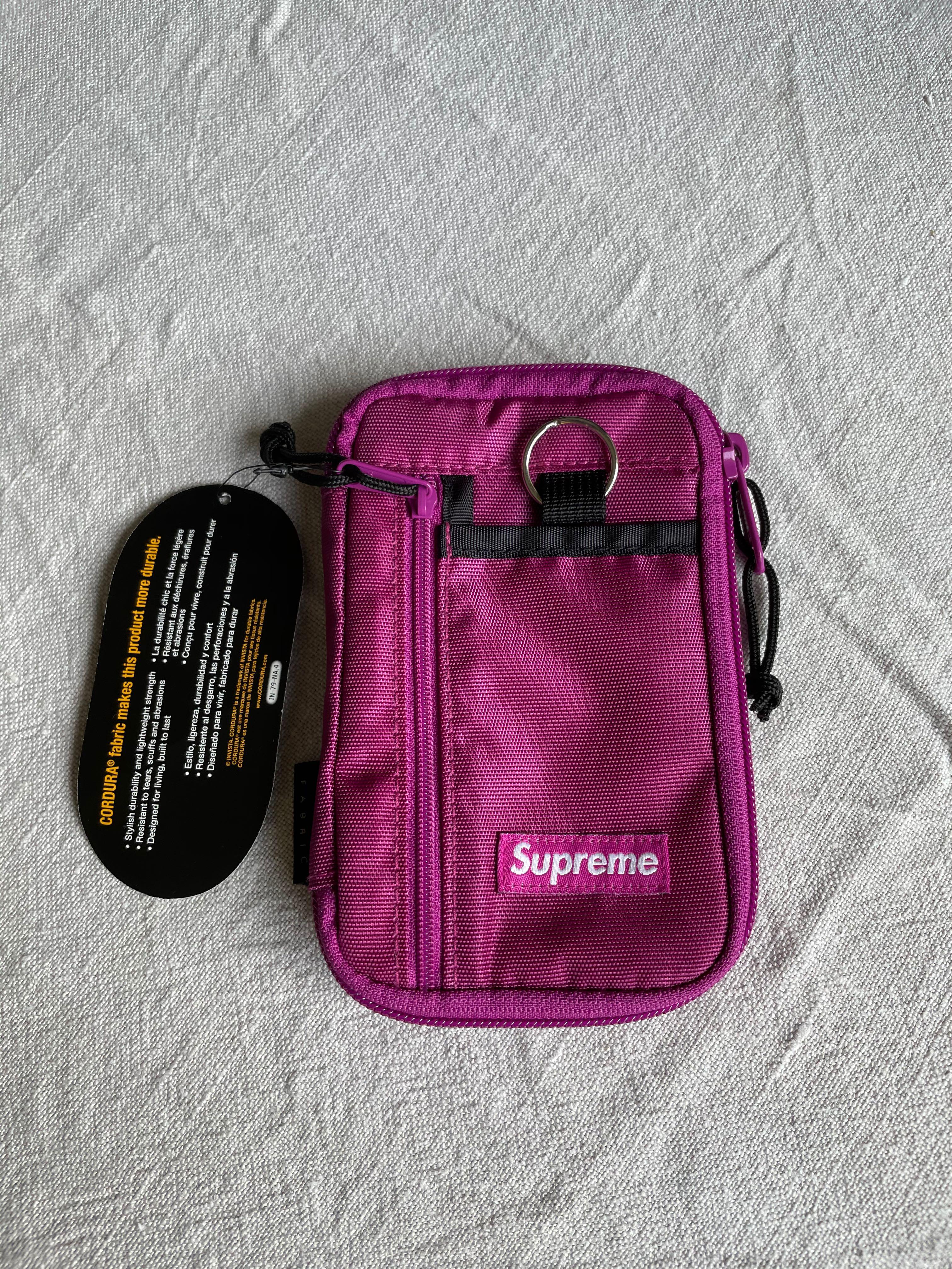 Supreme Wallet Small Zip Pouch Magenta 