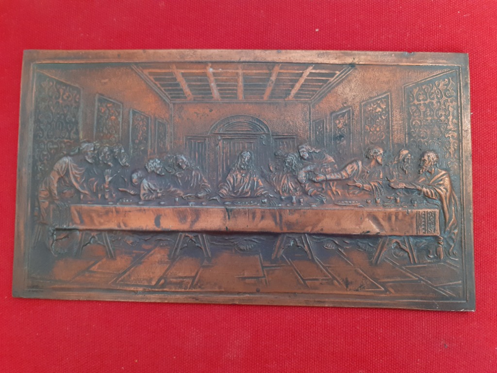 The Last Supper by Leonardo Da Vinci Copper Wall Decor, Hobbies & Toys ...