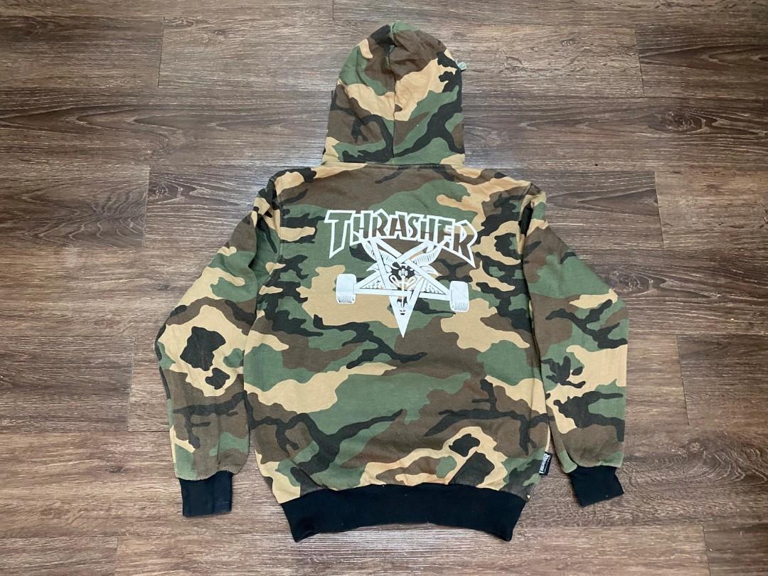 camo thrasher hoodie