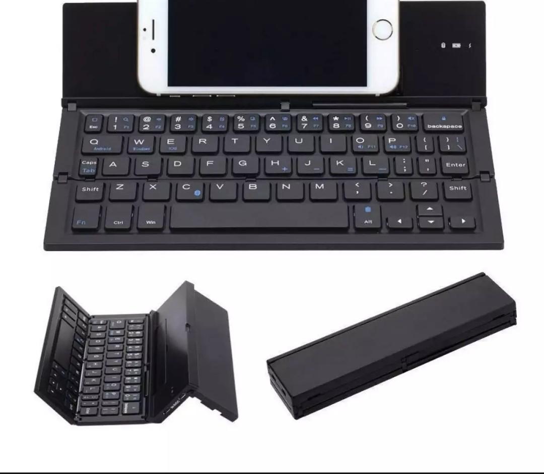 Triple Folding Wireless Bluetooth Keyboard (Category: Computer Keyboard) located in Pasig City. Submitted by garagesalebest (Listing ID 1056329478, Image 1). Description: Only tested then stored. Not used..