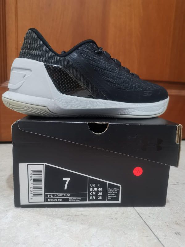 UA Curry 3 Low Black Men s Fashion Footwear Sneakers on Carousell