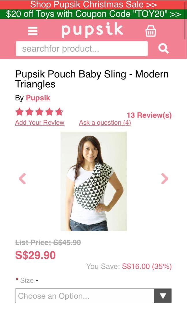 pupsik pouch baby sling