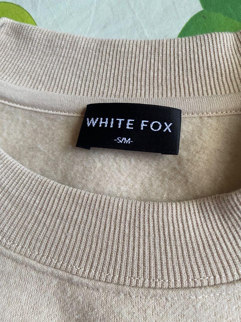 white fox essentials club sweatshirt