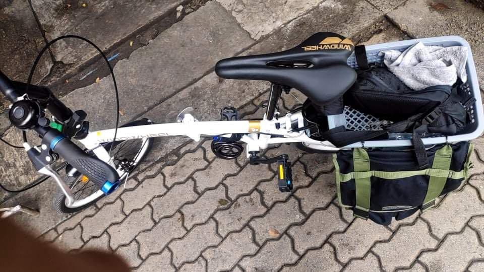 Wind wheel folding clearance bike