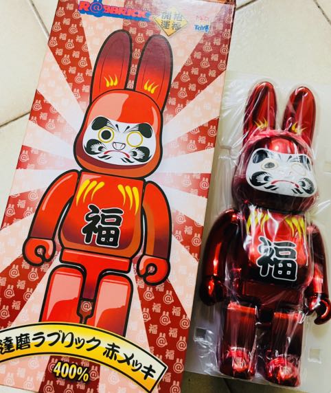 正版be Rbrick 庫柏力克熊達磨兔 開運招福400 晴空塔限定 興趣及遊戲 玩具與遊戲在旋轉拍賣