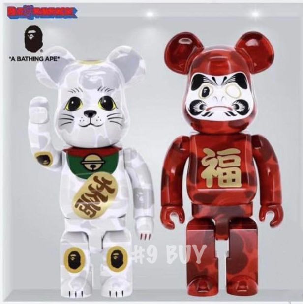 ✨預訂✨全套✨巜Medicom Toy BE@RBRICK x Bape招き猫千萬両+ 達磨福