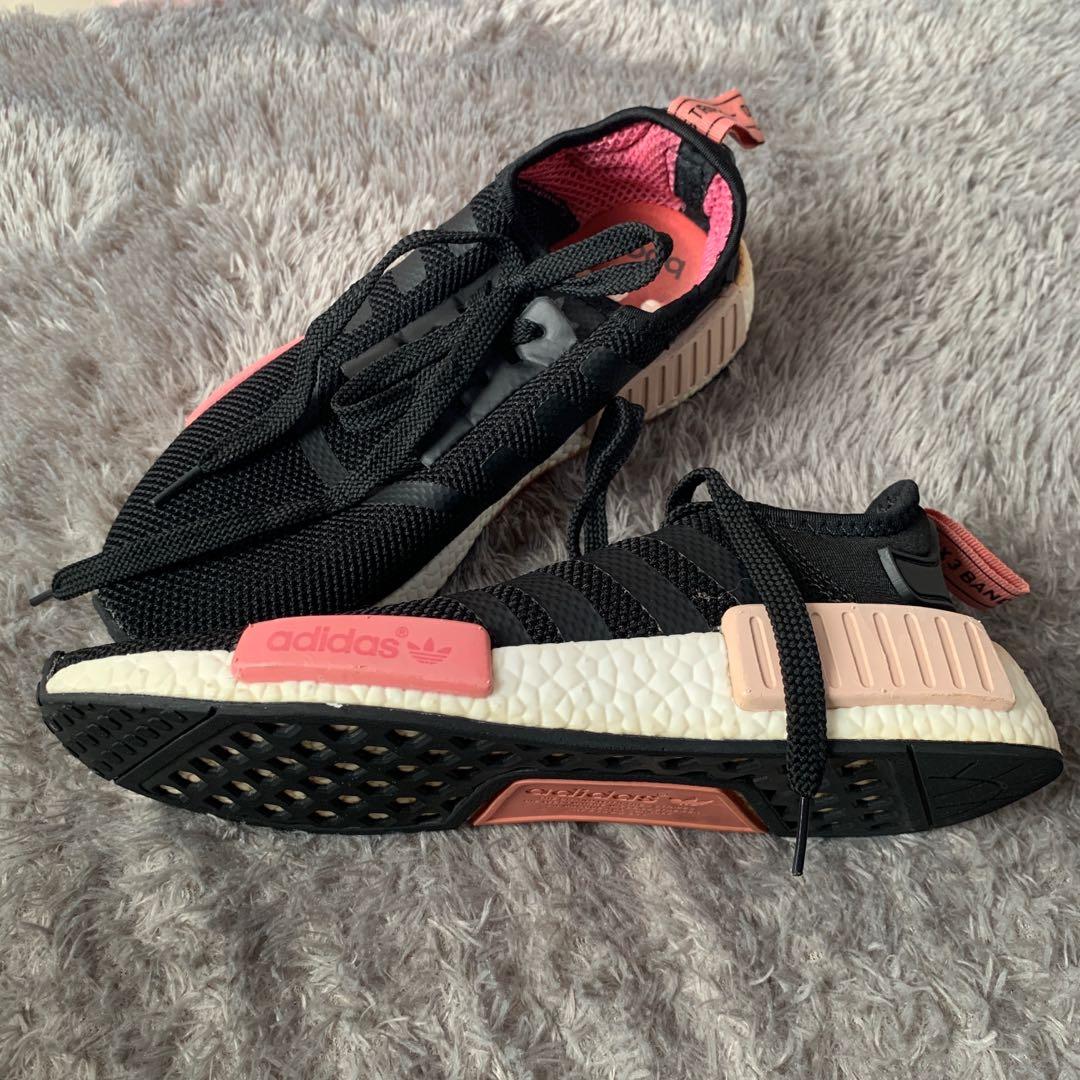 Adidas NMD R1 Core Black Peach Pink awal2021 Fesyen Wanita