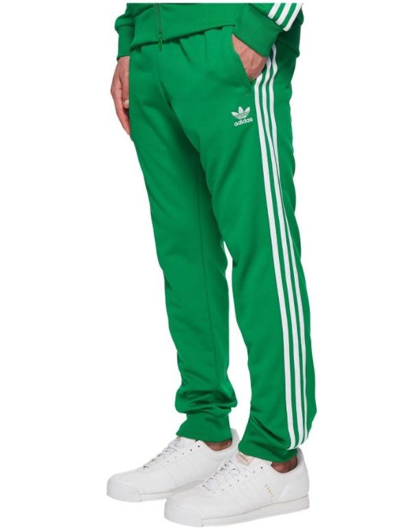 green adidas tracksuit pants