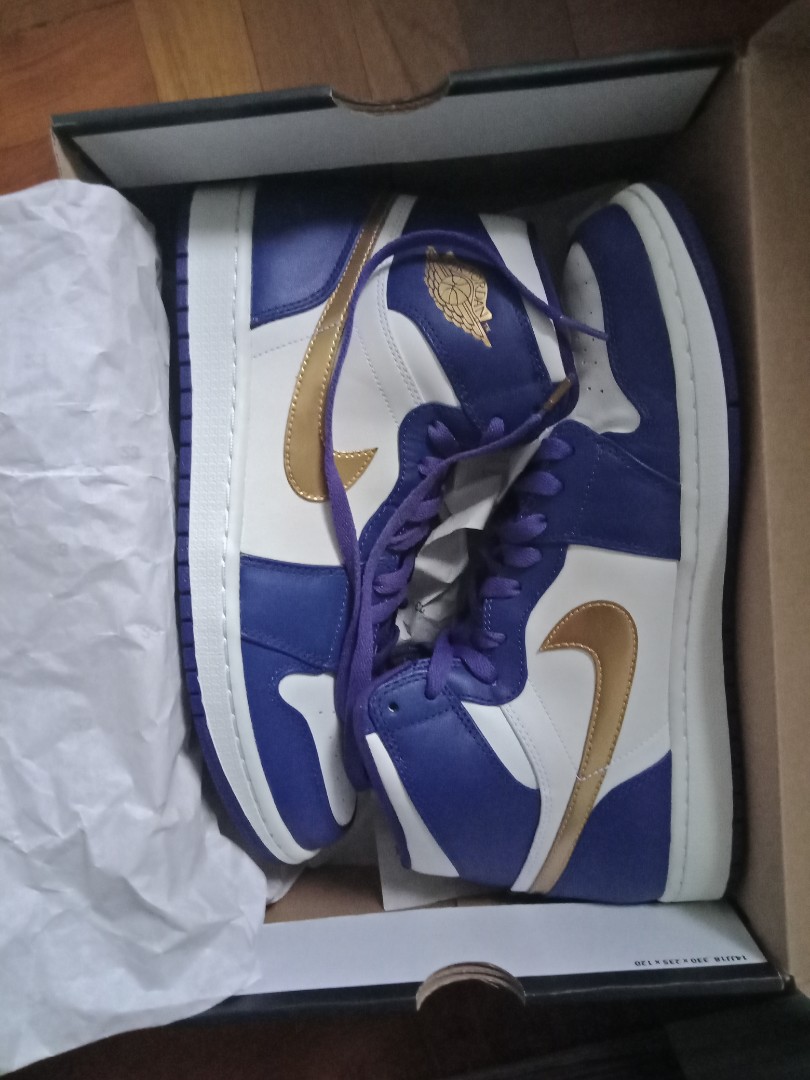 Air Jordan 1 RETRO GOLD MEDAL Men s Fashion Footwear Sneakers