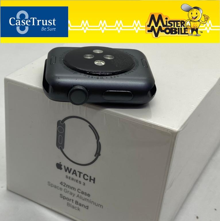 Apple Watch Series 3 GPS Space Gray - 42mm - Black Sport Band 