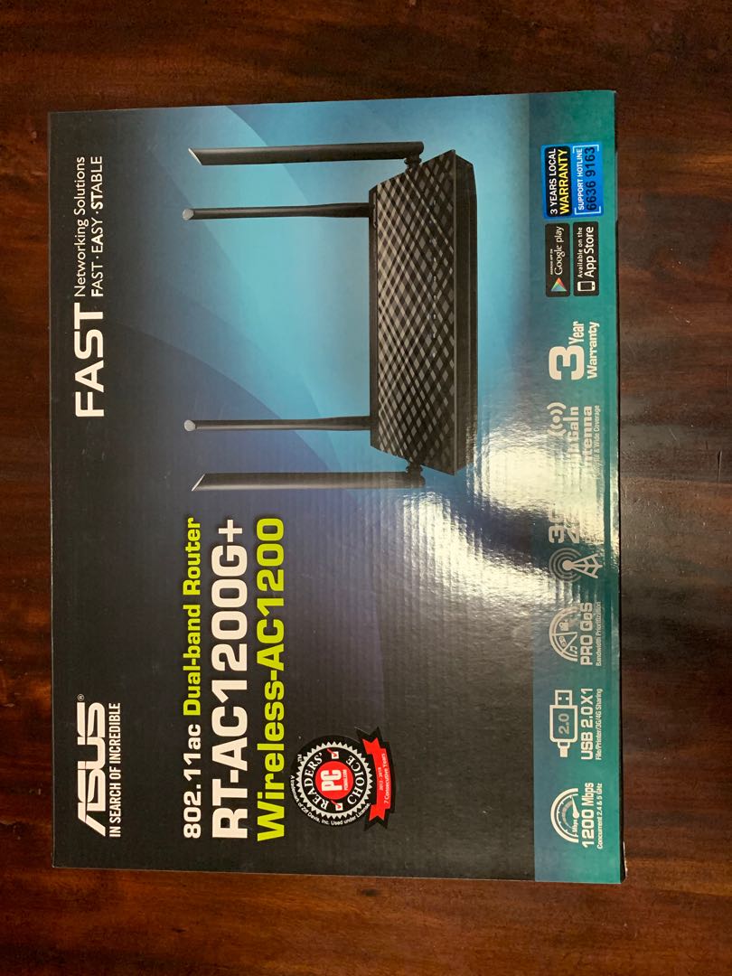Asus Router AC1200G+, Computers & Tech, Parts & Accessories, Networking ...