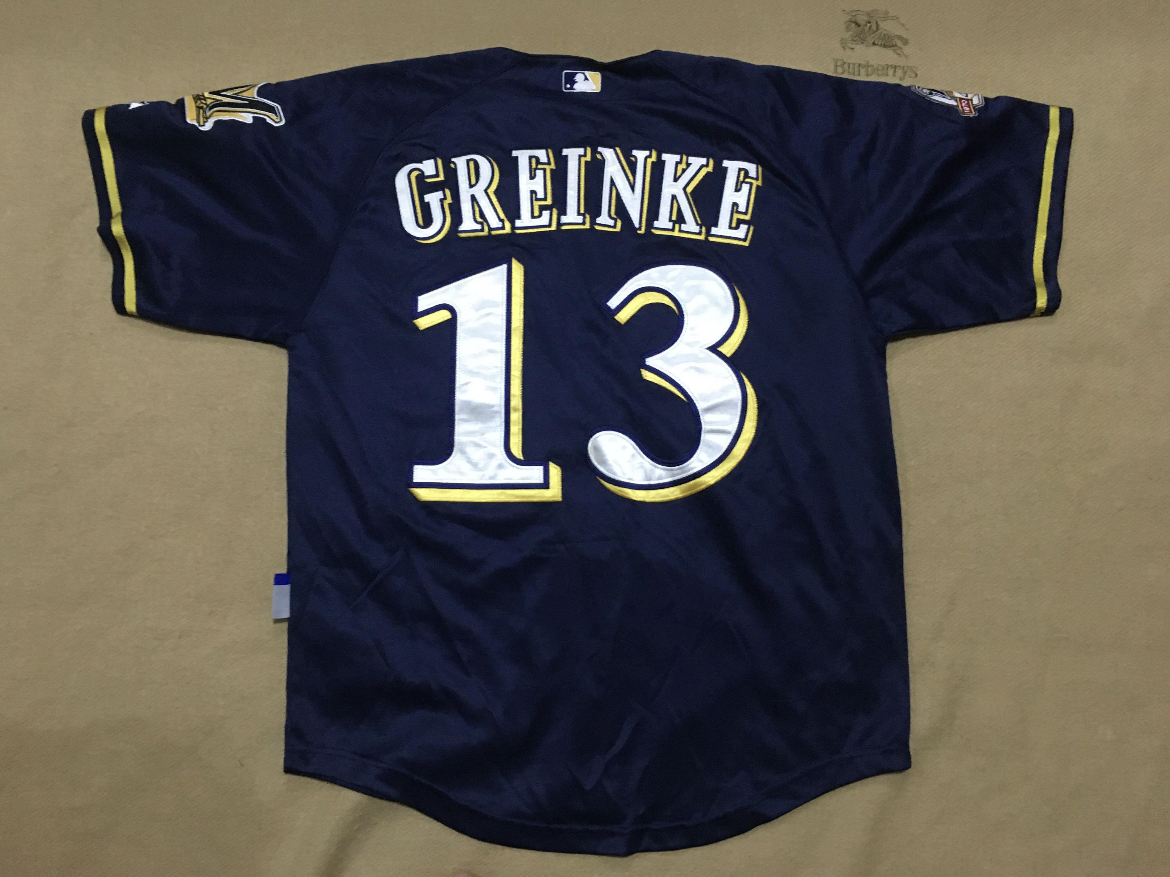 00's Milwaukee Brewers Authentic Majestic MLB Jersey Size 48 XL