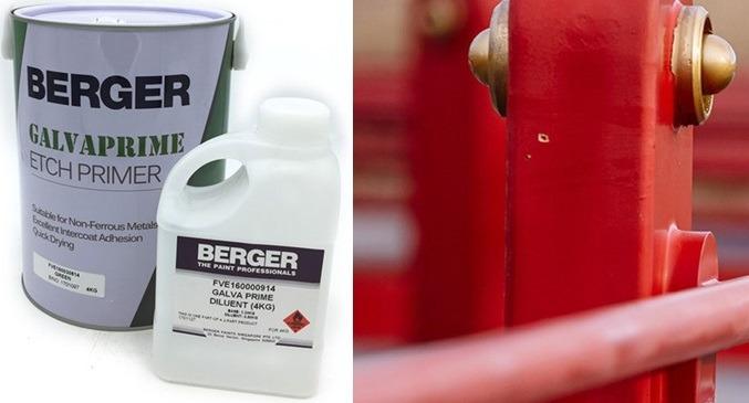 BERGER ETCHING PRIMER FOR METAL 5LT+4KG, Furniture Home Living