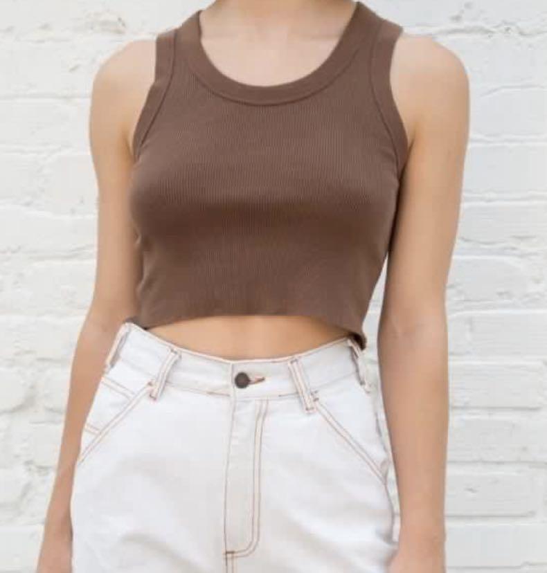 Brandy Melville Brown Connor Tank, Women's Fashion, Tops, Others Tops on  Carousell