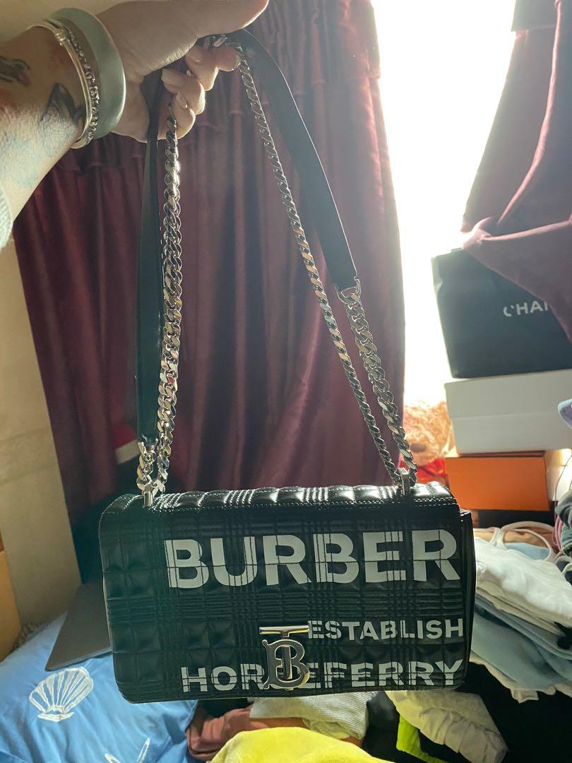 small horseferry print quilted lola bag