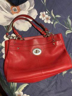 （保證真品）美國官網購入正品Coach 真皮肩背包