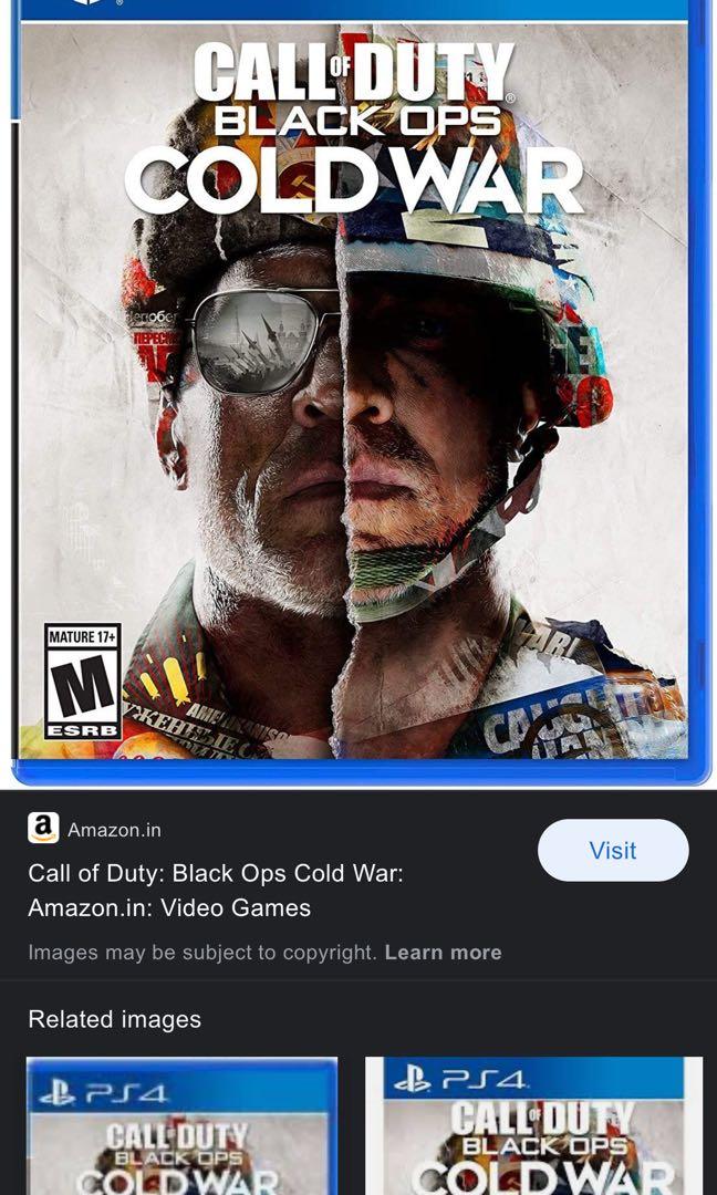 call of duty Cold War COD PS4 1 week old game Video Gaming Video