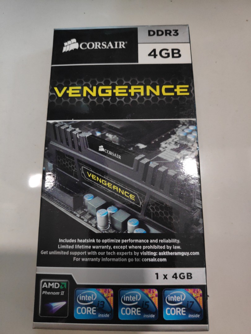 Corsair CMZ4GX3M1A1600C9 Vengeance 4GB 1x4GB DDR3