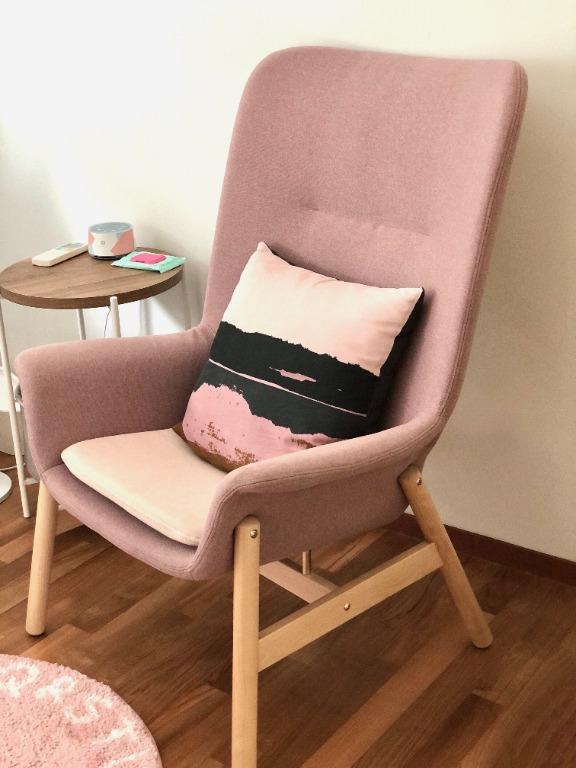 Pink armchair ikea deals