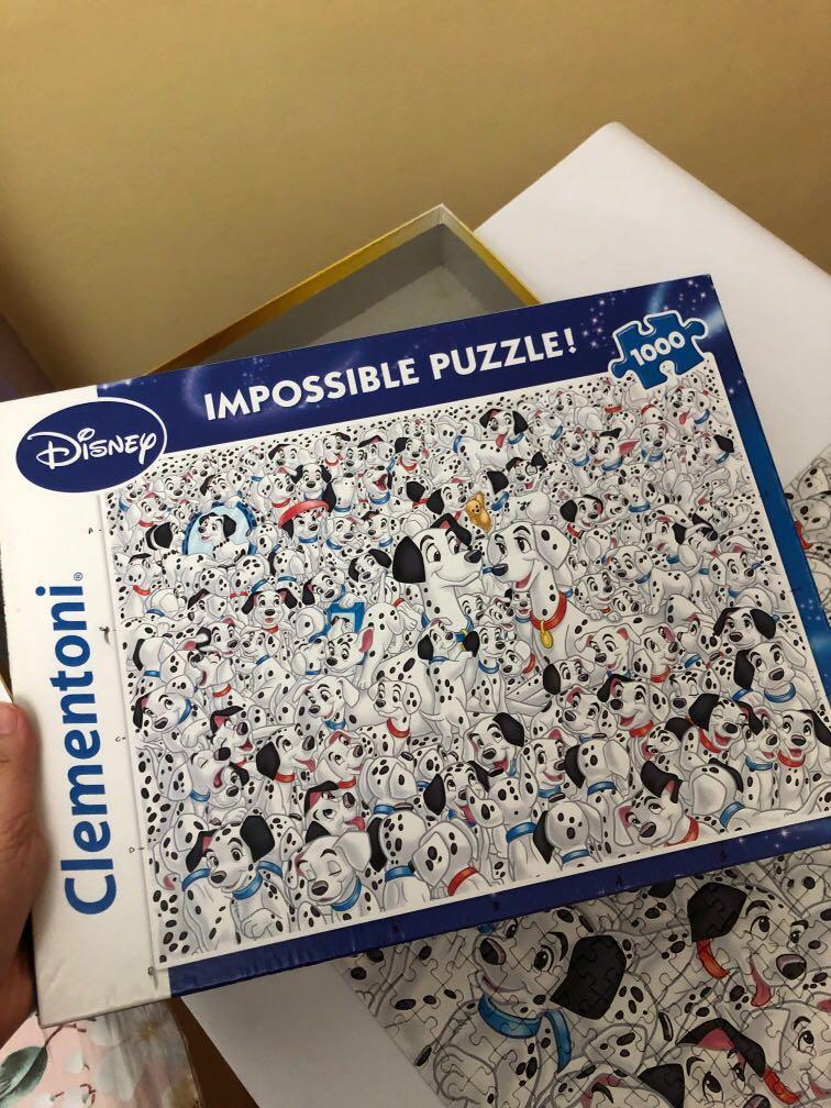 Disney 101 dalmatians 1000 piece impossible puzzle, Hobbies & Toys ...