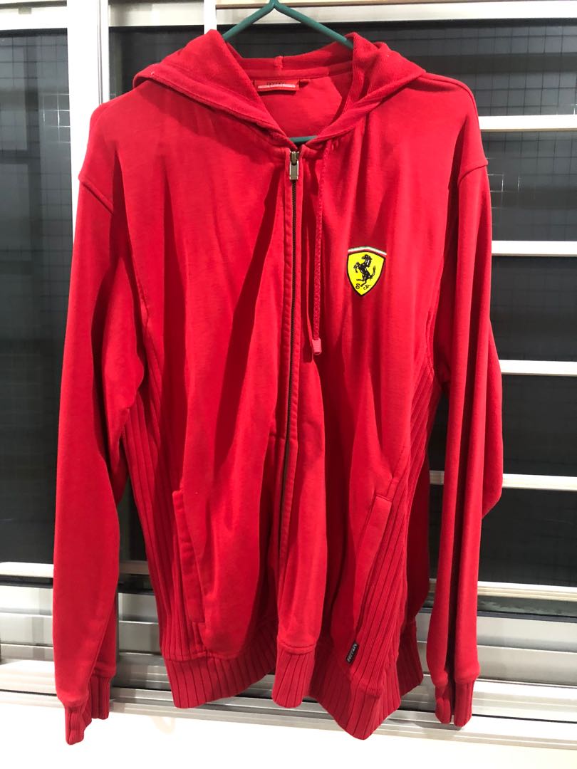 ferrari zip up hoodie