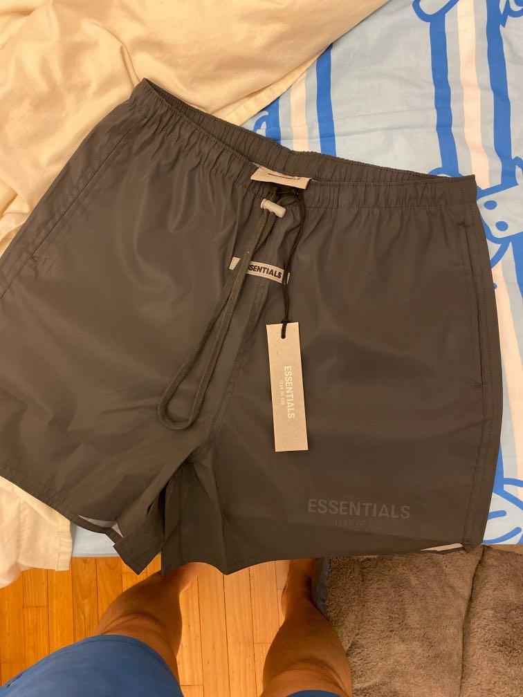 Fear of God Essentials Volley Shorts Black Reflective - FW20 - US