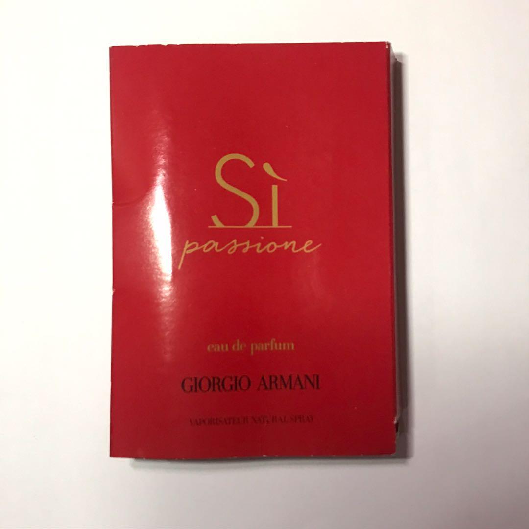 armani sì passione tester