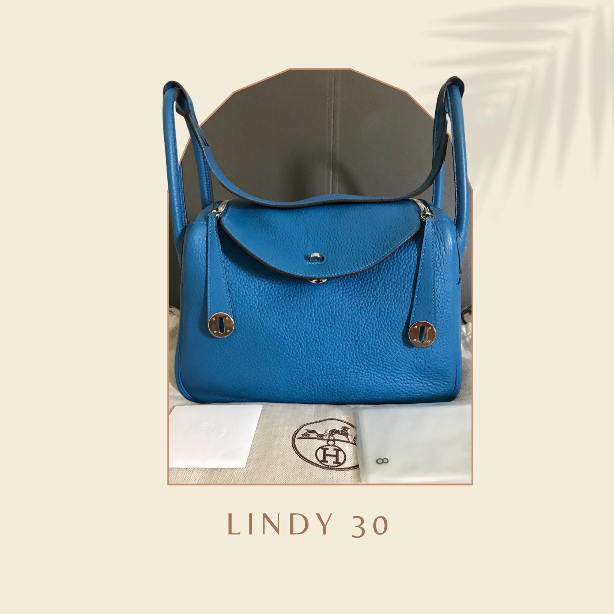 Preloved hermes lindy 30 blue lin. Contact us for details. #lindy30bluelin  #hermeslindy30bluelin #lindybluelin, By Italy Station 意大利站