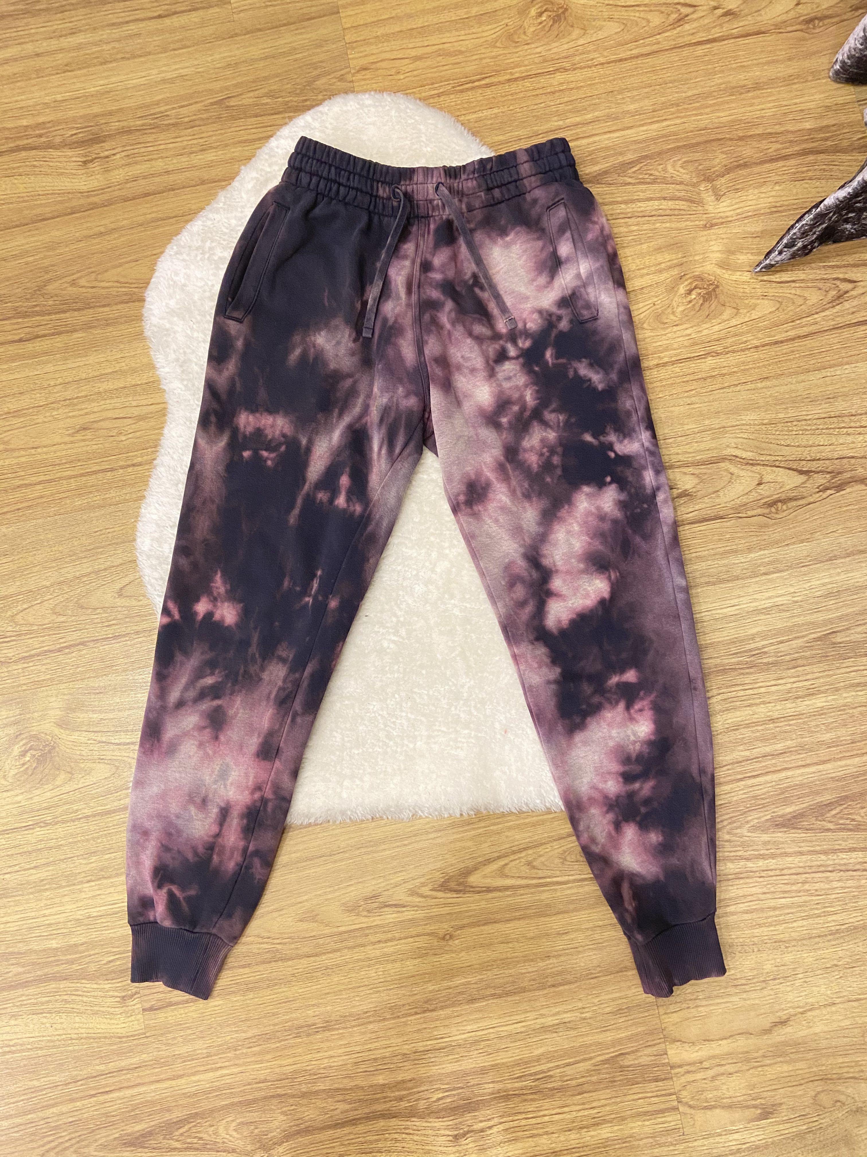 H M DIVIDED Sweatpants bleach tie dyed by me Men s Fashion