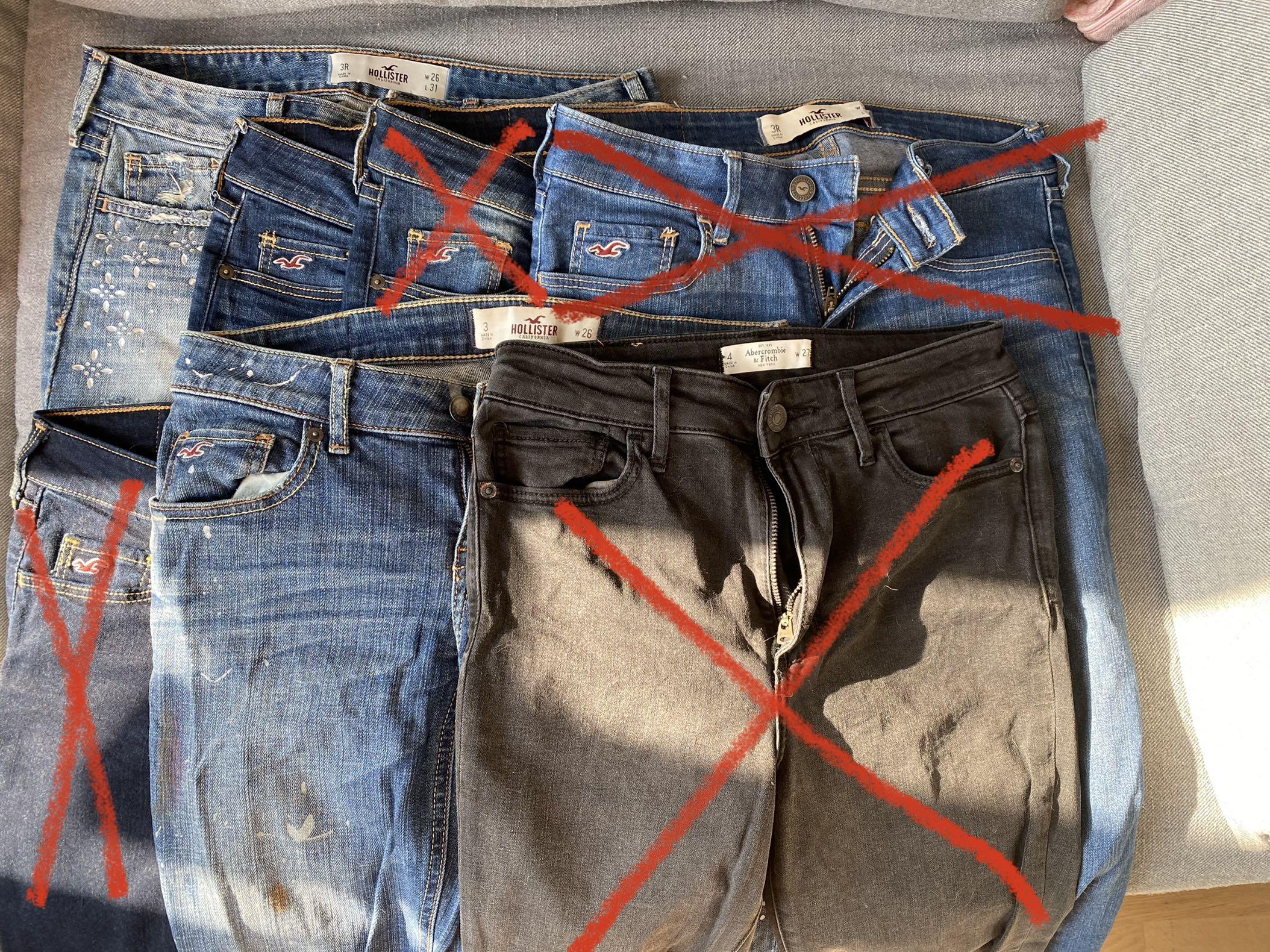 hollister vs abercrombie jeans size
