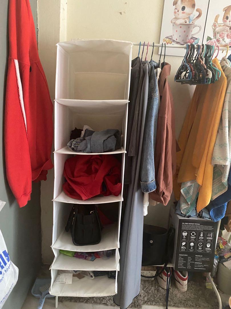 ikea hanging rack clothes, Furniture & Home Living, Home Decor, Wall Decor on Carousell