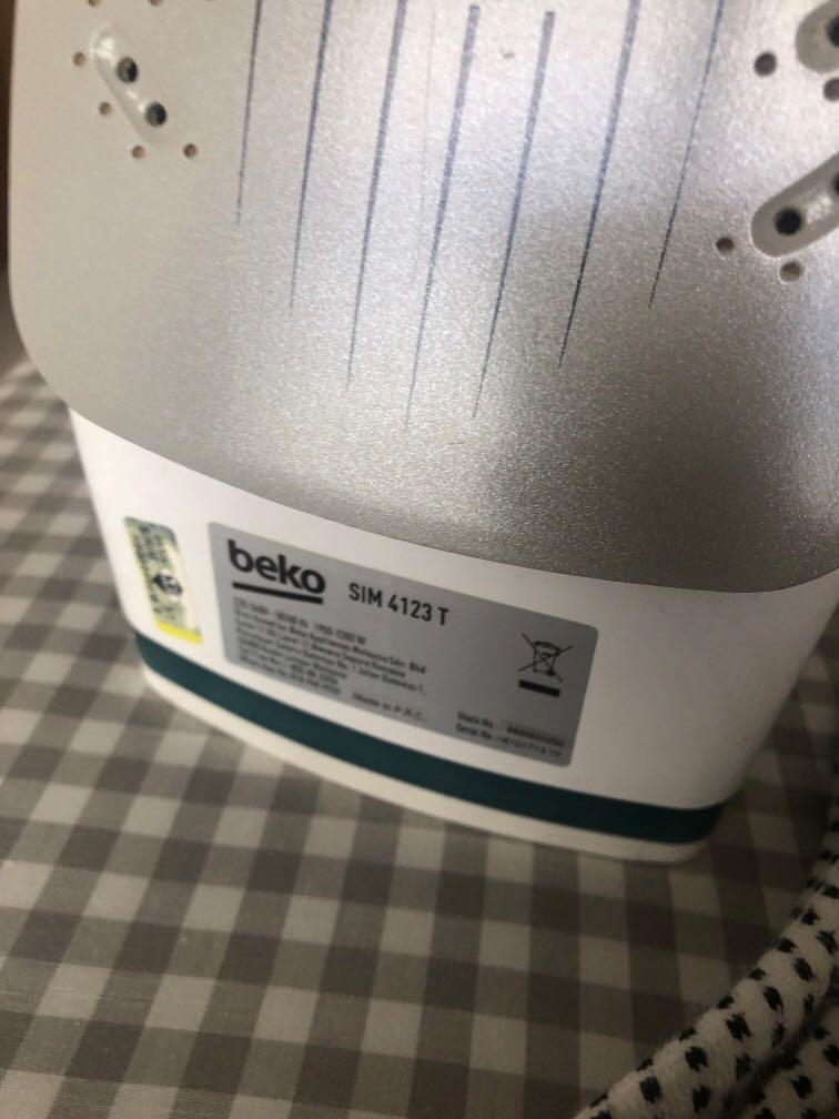 IKEA ironing board + Beko iron, Furniture & Home Living, Cleaning